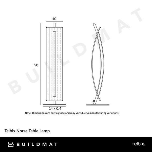 Telbix Norse Table Lamp Walnut