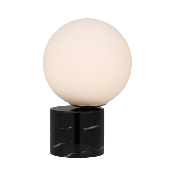 Telbix Novio Table Lamp Black Marble