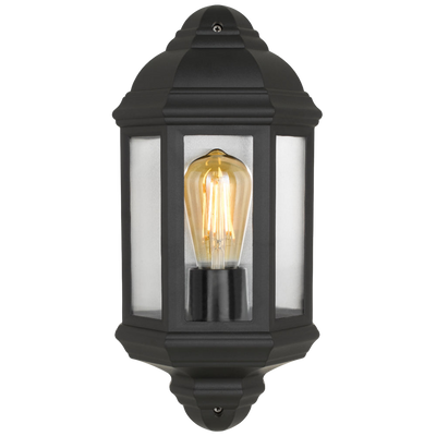 Telbix Odin Exterior Wall Light Black