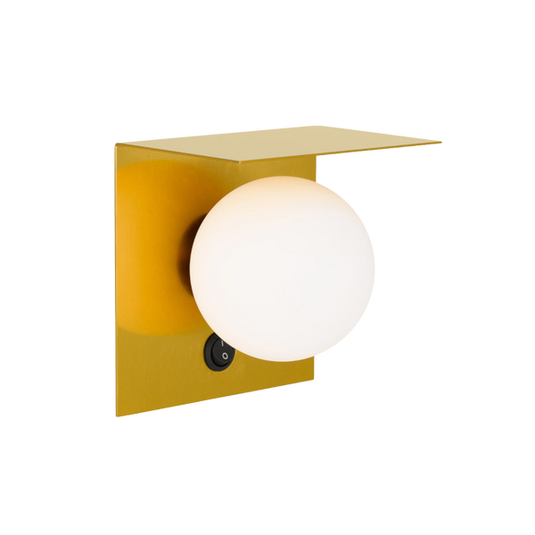 Telbix Olio 1 Light Wall Light Antique Gold