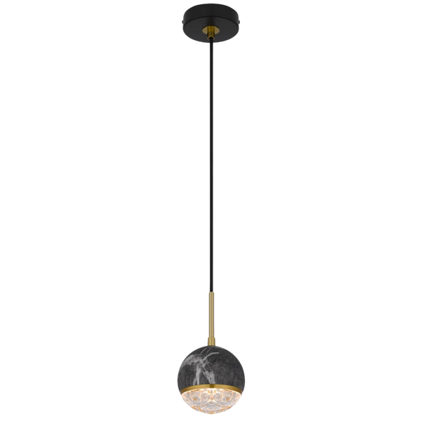 Telbix Oneta 1 Light Pendant Black