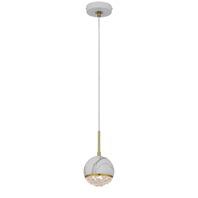 Telbix Oneta 1 Light Pendant White