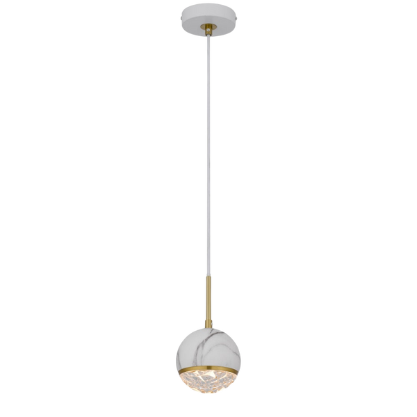 Telbix Oneta 1 Light Pendant White