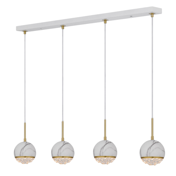 Telbix Oneta 4 Lights Pendant White