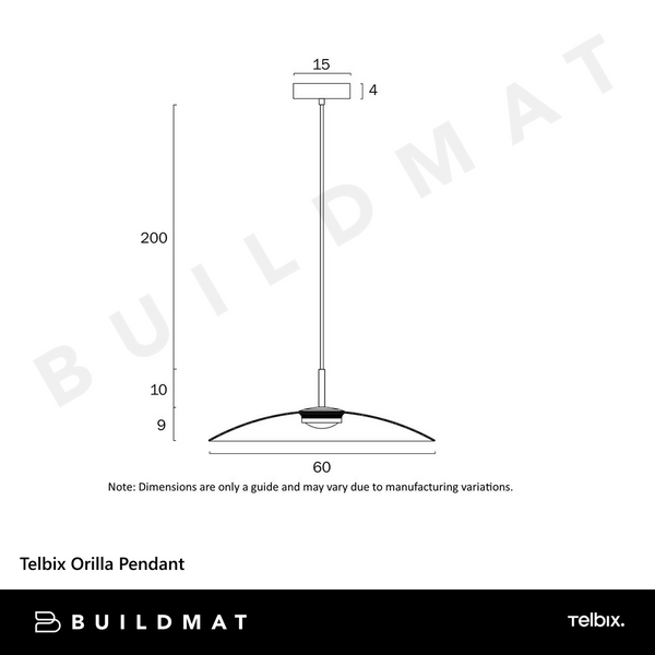 Telbix Orilla Pendant Brown