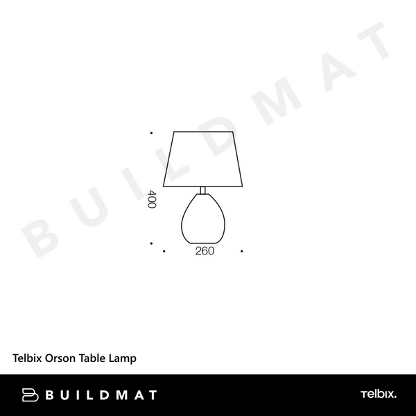 Telbix Orson Table Lamp White