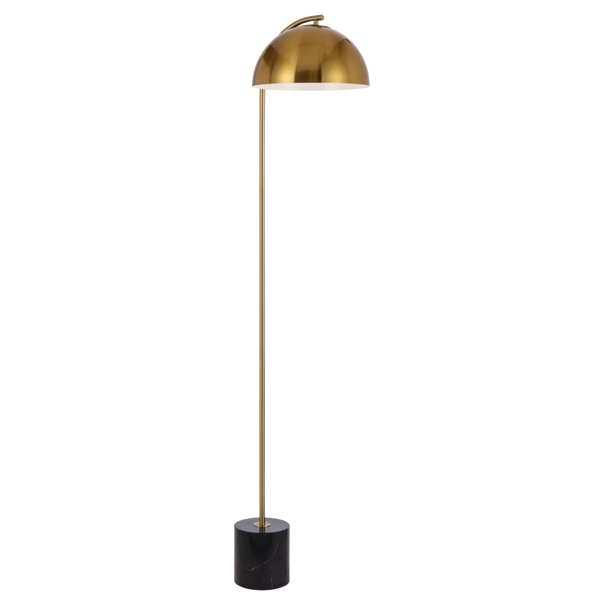 Telbix Ortez Floor Lamp Black Antique Gold