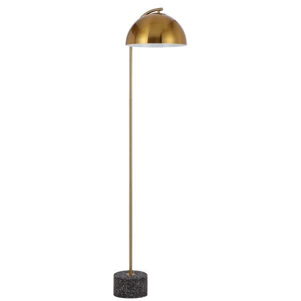 Telbix Ortez Floor Lamp Black Terrazzo