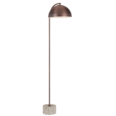 Telbix Ortez Floor Lamp White Terrazzo