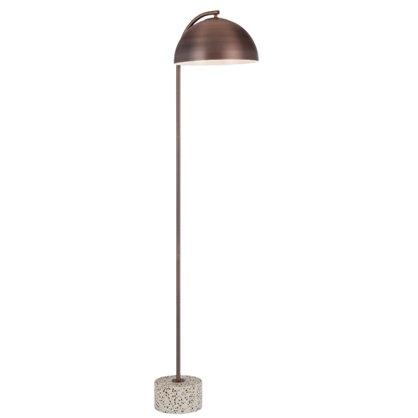 Telbix Ortez Floor Lamp White Terrazzo