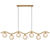 Telbix Orton 7 Light Pendant Antique Gold Frost Tear