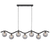 Telbix Orton 7 Light Pendant Black Smoke