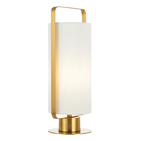 Telbix Orwel Table Lamp Ivory Antique Gold