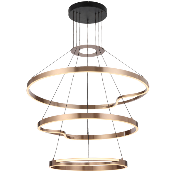 Telbix Ostrom 3 Tier Pendant Light Gold