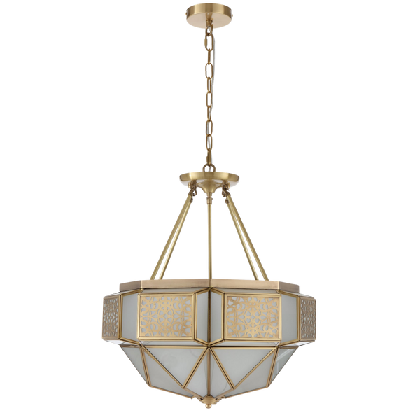 Telbix Overton Pendant CTC Brass