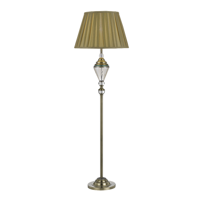 Telbix Oxford Floor Lamp Antique Brass