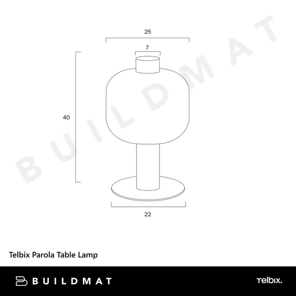 Telbix Parola Table Lamp Gold