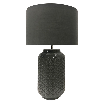 Telbix Pascal Ceramic Table Lamp Grey