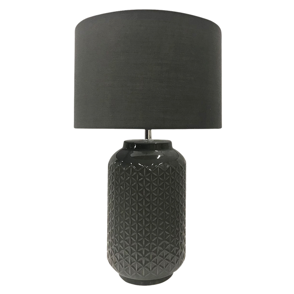 Telbix Pascal Ceramic Table Lamp Grey