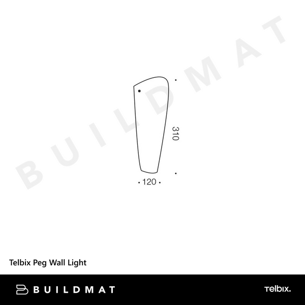 Telbix Peg Wall Light Opal