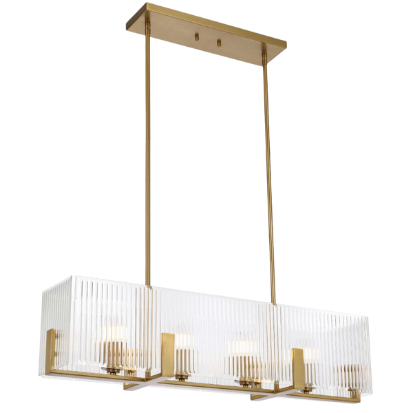 Telbix Pelion 4 Light Pendant Antique Gold