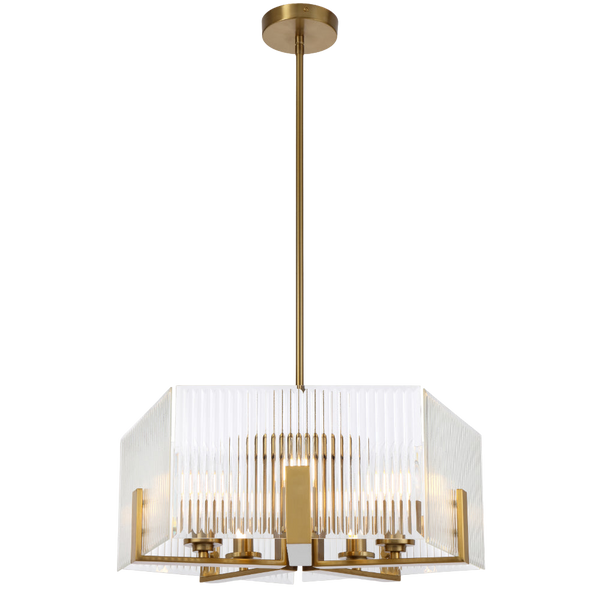 Telbix Pelion 5 Light Pendant Antique Gold