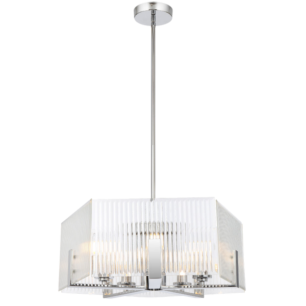 Telbix Pelion 5 Light Pendant Chrome