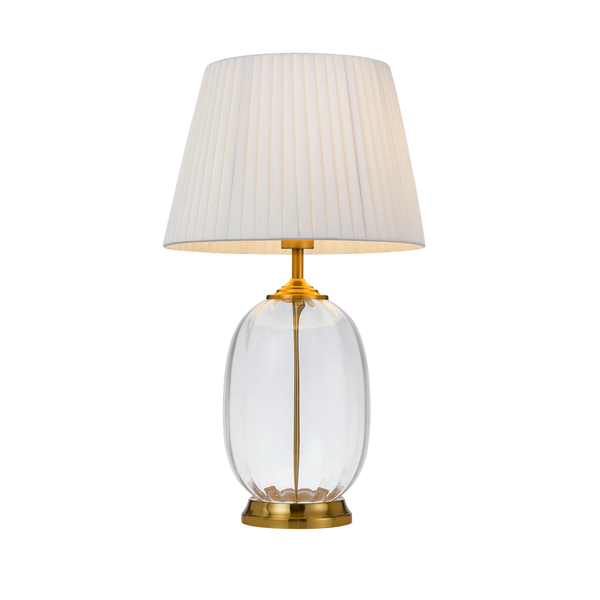 Telbix Perla Table Lamp Ivory Clear