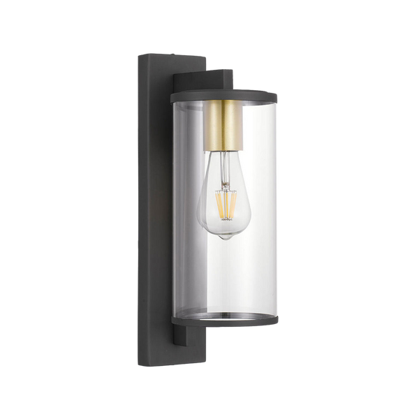 Telbix Perova 40 Exterior Wall Light Black