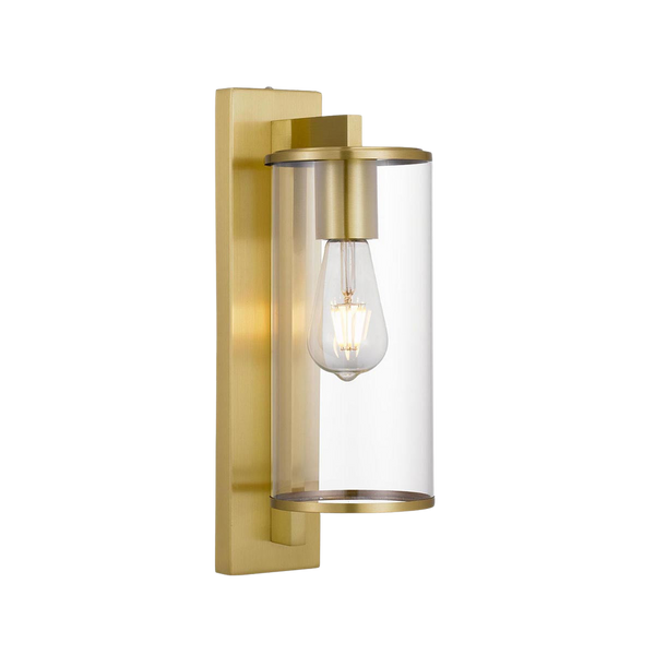 Telbix Perova 40 Exterior Wall Light Brass
