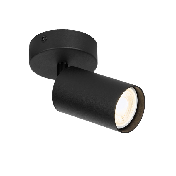 Telbix Picard 1 Light Spotlight Black