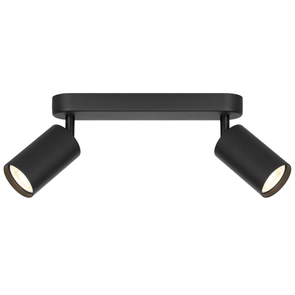Telbix Picard 2 Light Spotlight Black