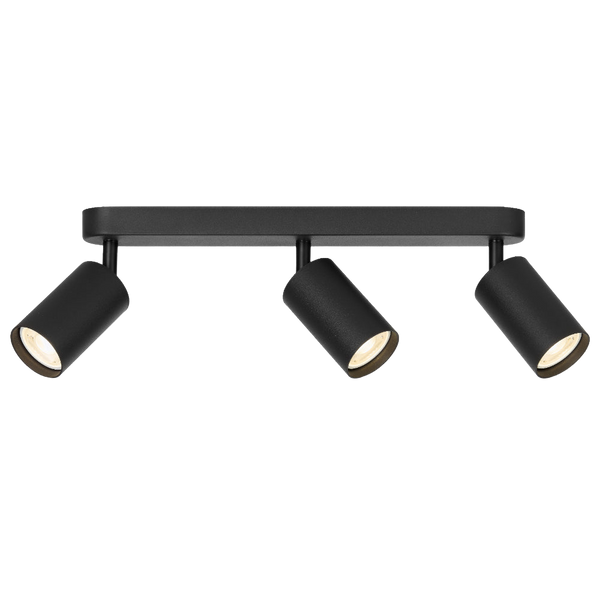 Telbix Picard 3 Light Spotlight Black