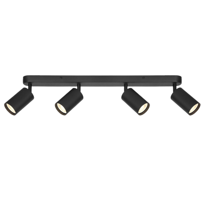 Telbix Picard 4 Light Spotlight Black