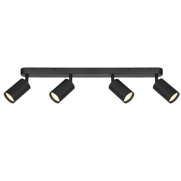 Telbix Picard 4 Light Spotlight Black