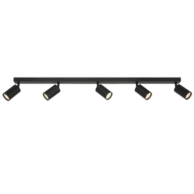 Telbix Picard 5 Light Spotlight Black