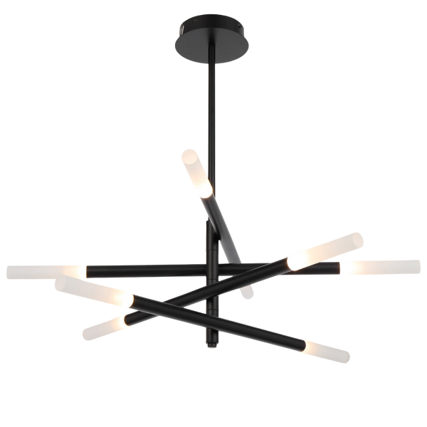 Telbix Pinta 8 Light Pendant Black
