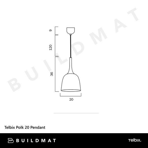 Telbix Polk 20 Pendant Bronze