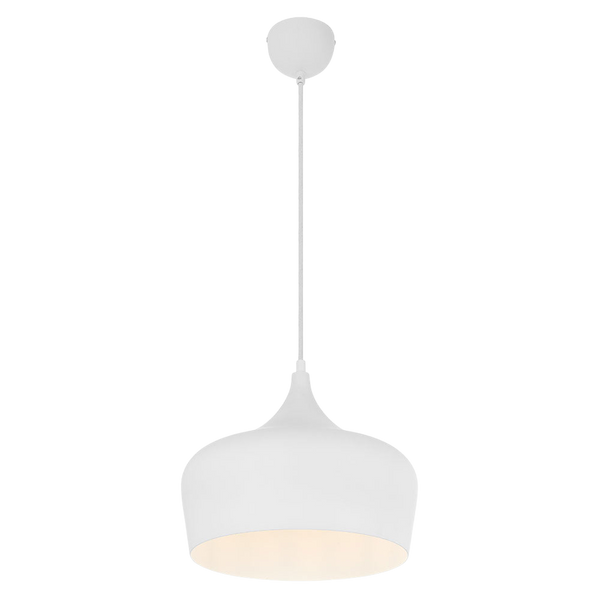 Telbix Polk 30 Pendant White Brushed