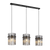 Telbix Quilo 3 Light Pendant Black