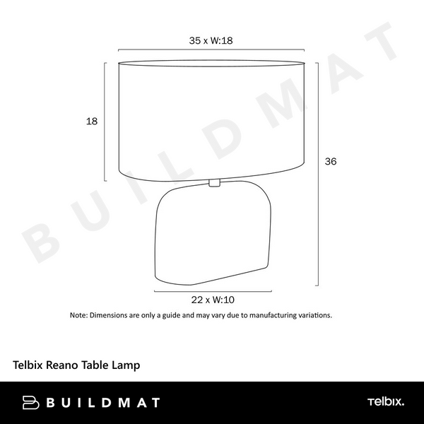Telbix Reano Table Lamp Grey