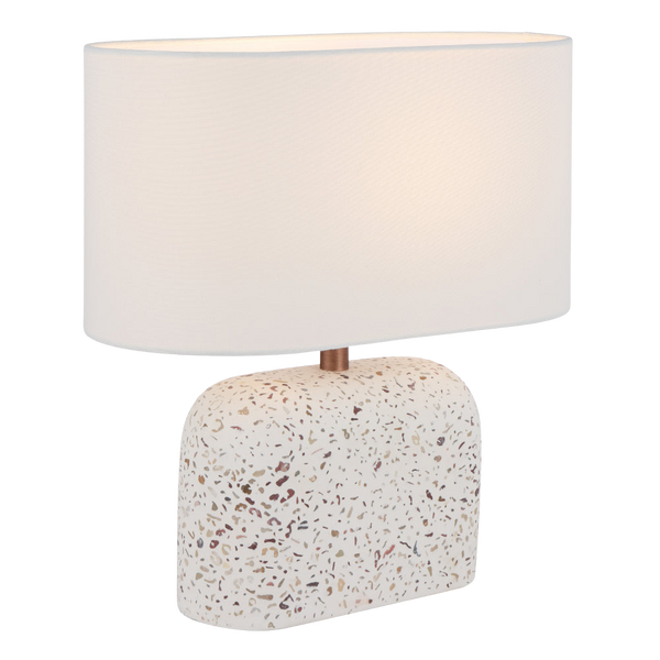Telbix Reano Table Lamp White Terrazzo