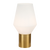 Telbix Rene Table Lamp Opal Matt Antique Gold