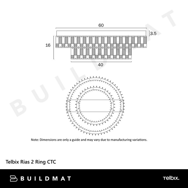 Telbix Rias 2 Ring CTC Gold