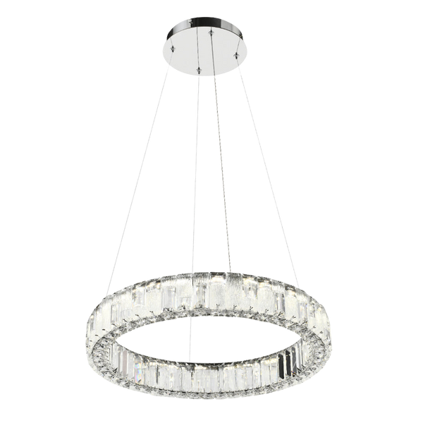 Telbix Rias 1 Tier Pendant Chrome