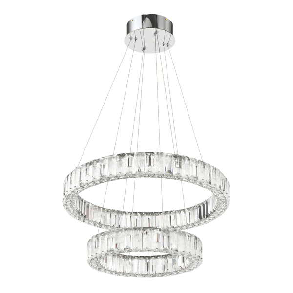 Telbix Rias 2 Tier Pendant Chrome