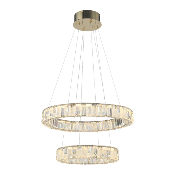 Telbix Rias 2 Tier Pendant Gold