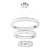 Telbix Rias 3 Tier Pendant Chrome