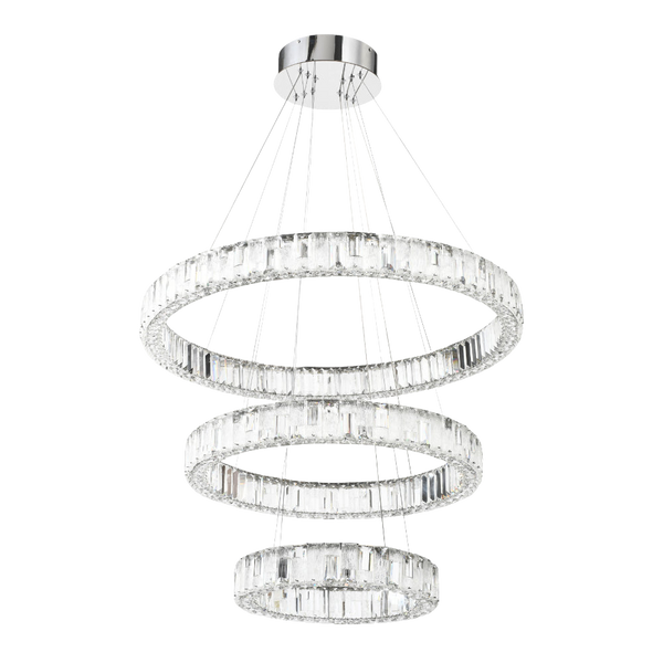 Telbix Rias 3 Tier Pendant Chrome