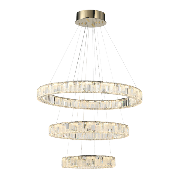 Telbix Rias 3 Tier Pendant Gold